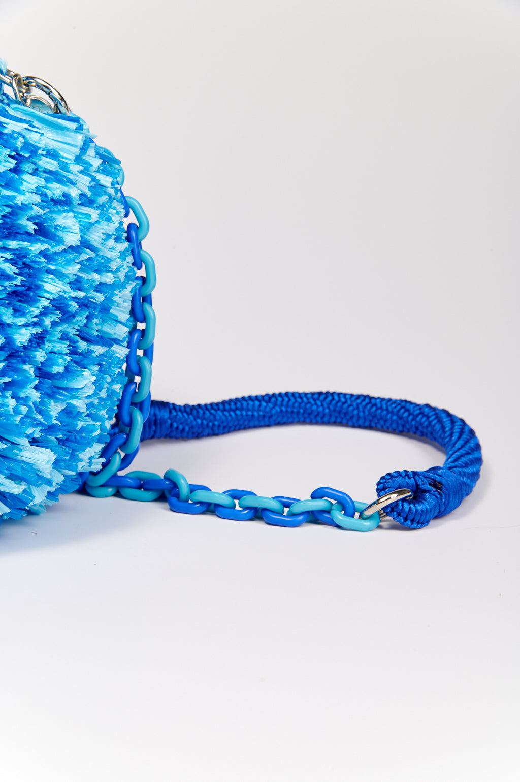 Bolsa Rafia Azul Matizado