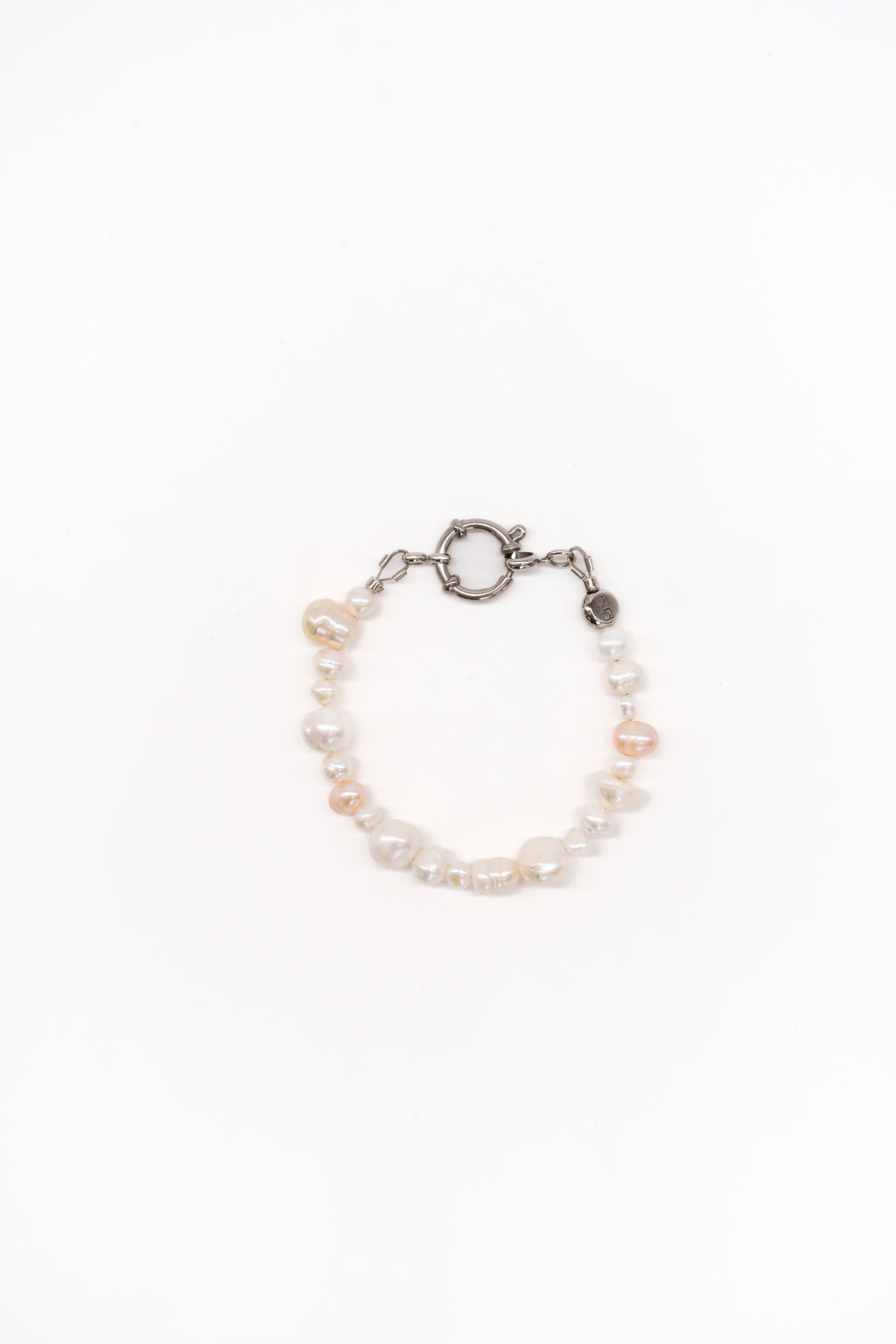 Pulsera Perlas mixt - Plata