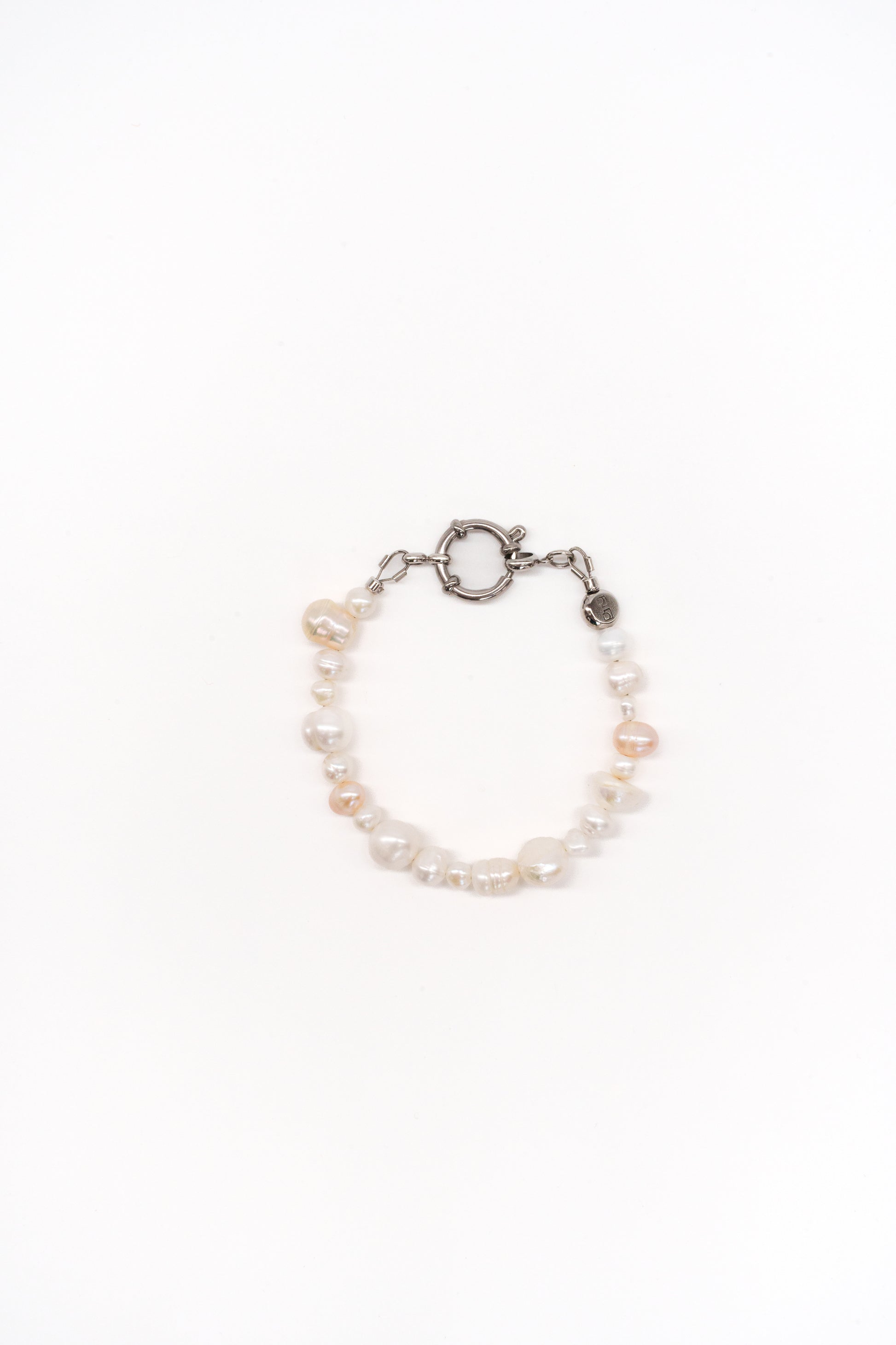 Pulsera Perlas mixt - Plata