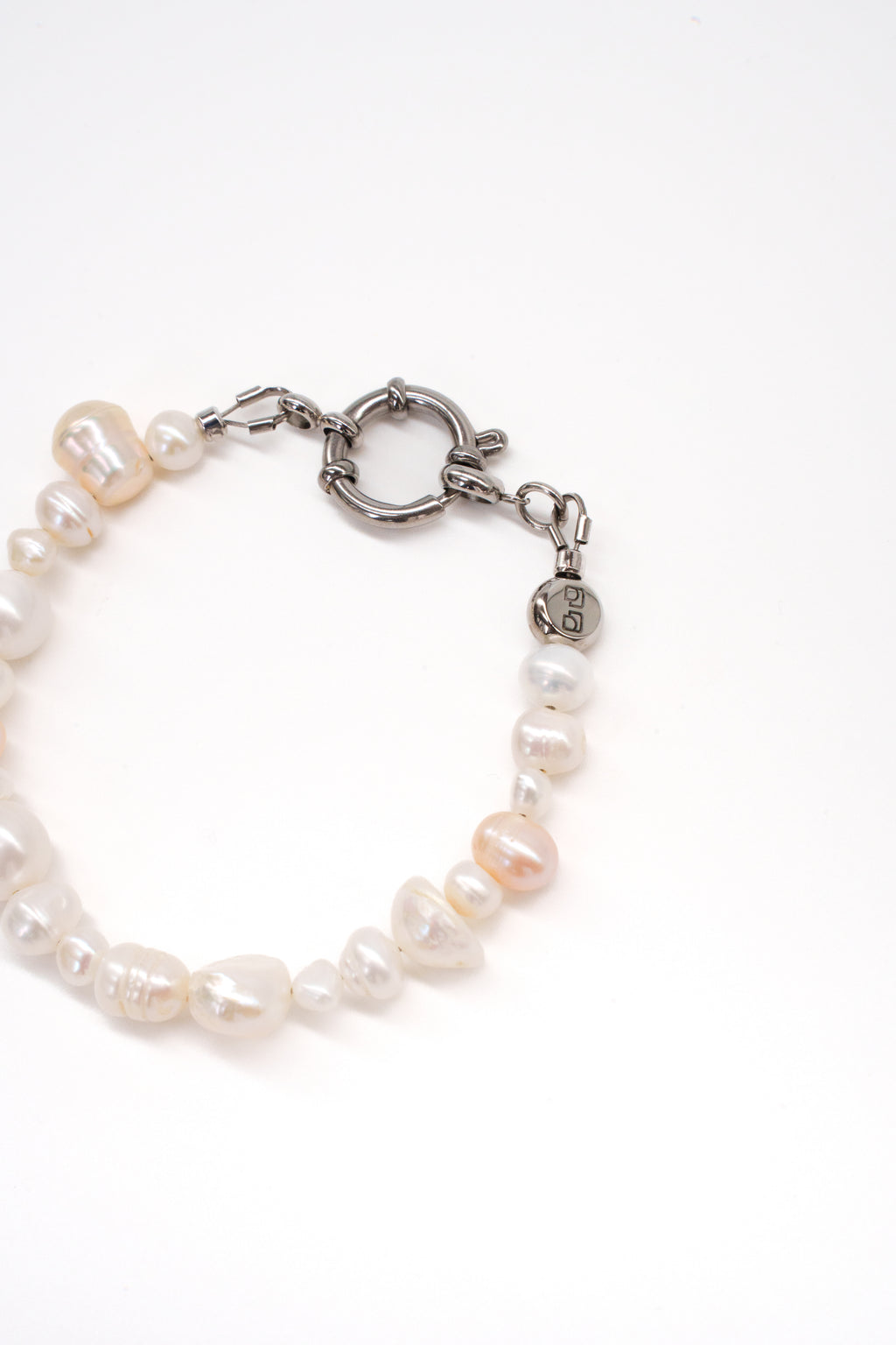 Pulsera Perlas mixt - Plata