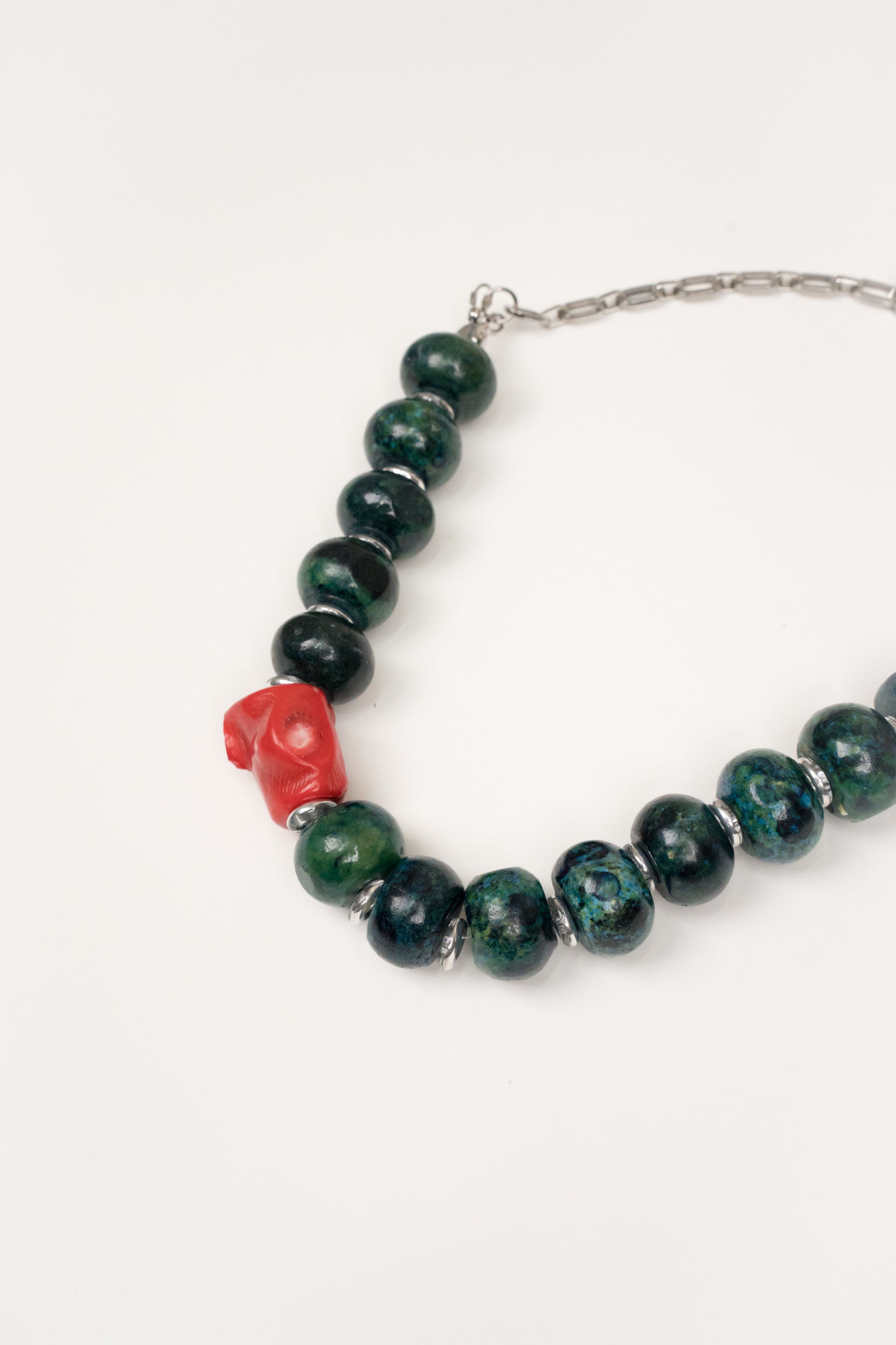 Collar turquesa amarilla