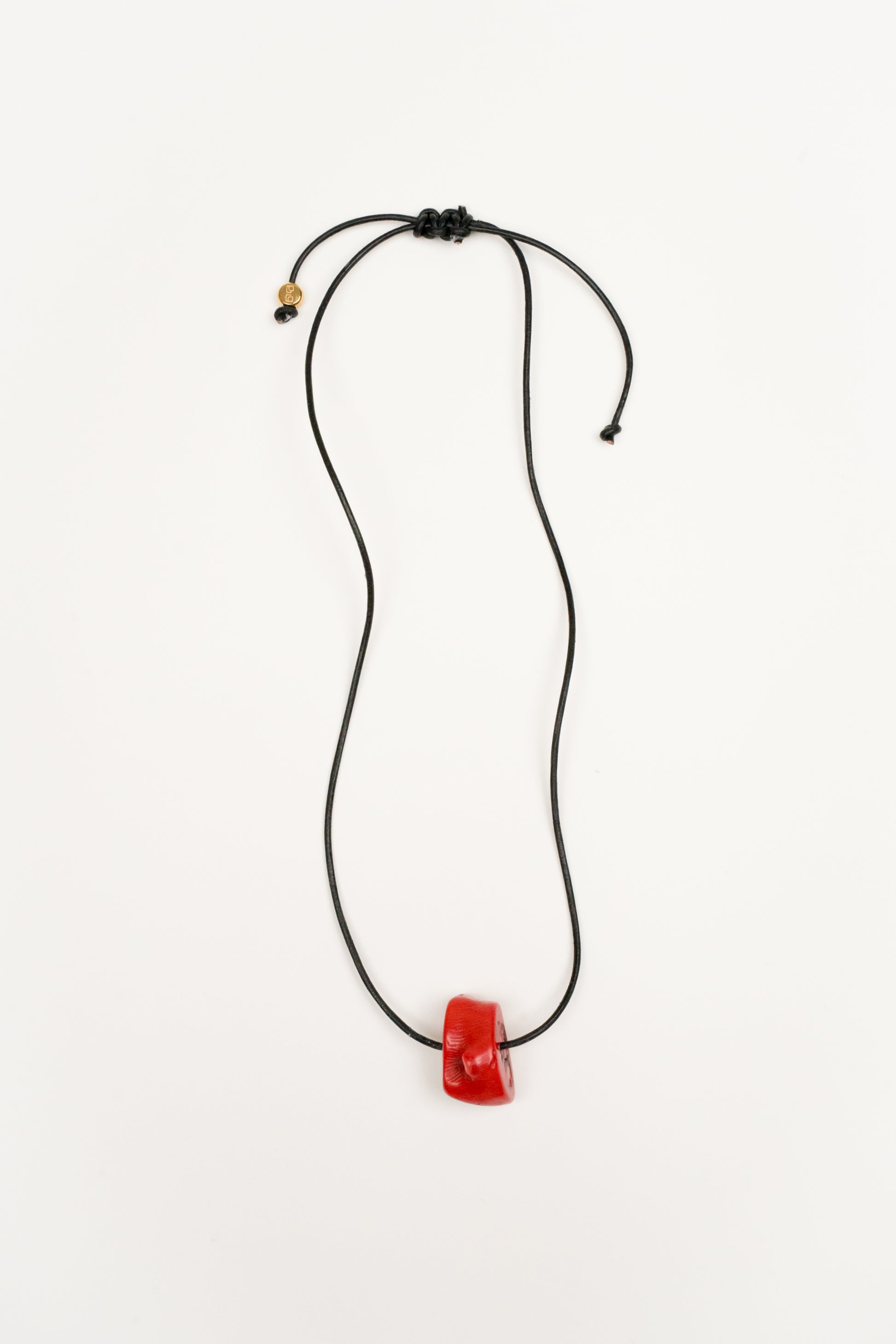 Collar Cordón Coral