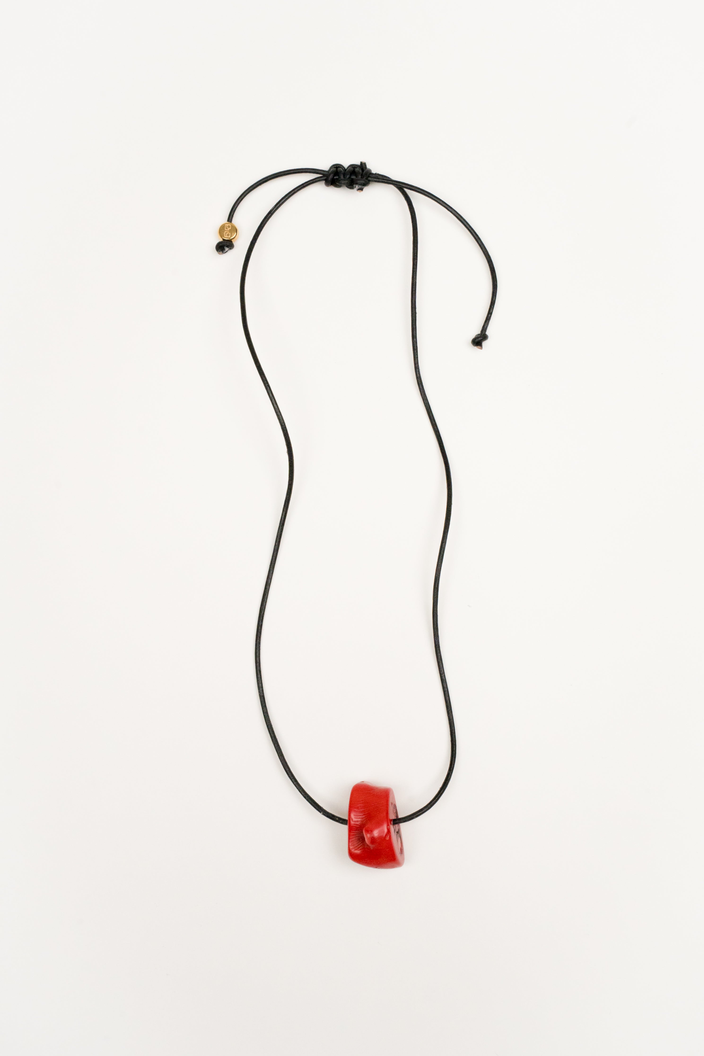 Collar Cordón Coral